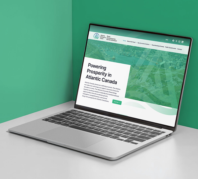 A laptop showing the AEP website